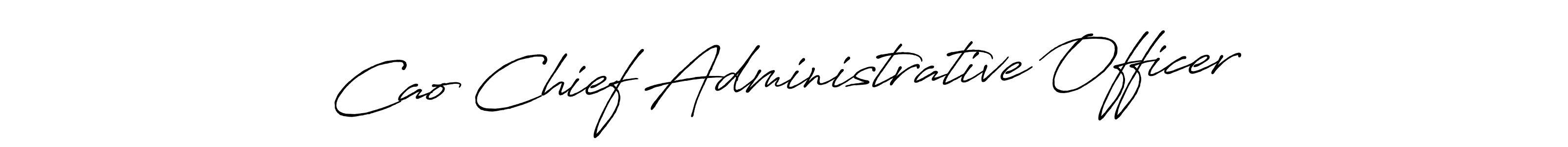 Create a beautiful signature design for name Cao Chief Administrative Officer. With this signature (Antro_Vectra_Bolder) fonts, you can make a handwritten signature for free. Cao Chief Administrative Officer signature style 7 images and pictures png