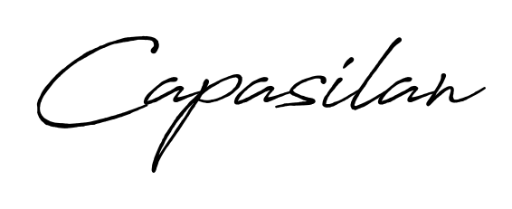 Create your official email sign-off with Capasilan name in Antro_Vectra_Bolder style. Crisp, clean, and perfectly legible across all screens. Capasilan signature style 7 images and pictures png