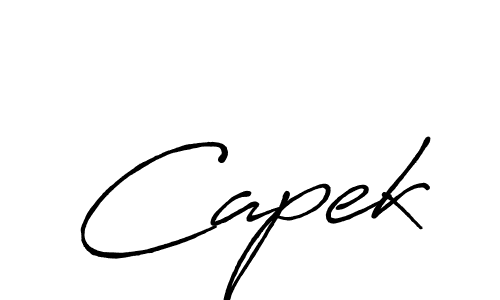 Also You can easily find your signature by using the search form. We will create Capek name handwritten signature images for you free of cost using Antro_Vectra_Bolder sign style. Capek signature style 7 images and pictures png