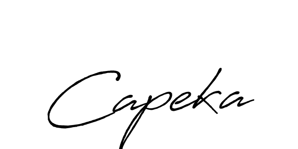 Design your own signature with our free online signature maker. With this signature software, you can create a handwritten (Antro_Vectra_Bolder) signature for name Capeka. Capeka signature style 7 images and pictures png