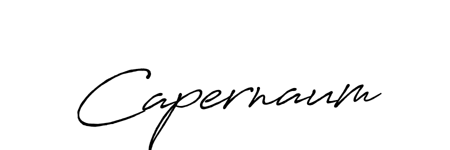 Make a beautiful signature design for name Capernaum. With this signature (Antro_Vectra_Bolder) style, you can create a handwritten signature for free. Capernaum signature style 7 images and pictures png