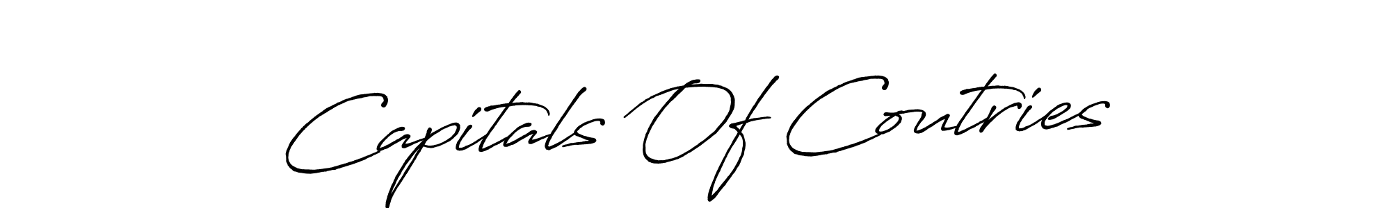 This is the best signature style for the Capitals Of Coutries name. Also you like these signature font (Antro_Vectra_Bolder). Mix name signature. Capitals Of Coutries signature style 7 images and pictures png