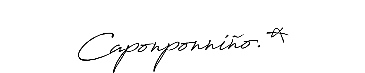 Antro_Vectra_Bolder is a professional signature style that is perfect for those who want to add a touch of class to their signature. It is also a great choice for those who want to make their signature more unique. Get Caponponniño.* name to fancy signature for free. Caponponniño.* signature style 7 images and pictures png