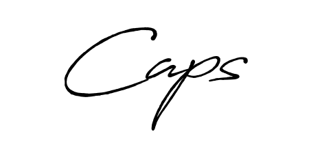 Make a beautiful signature design for name Caps. With this signature (Antro_Vectra_Bolder) style, you can create a handwritten signature for free. Caps signature style 7 images and pictures png