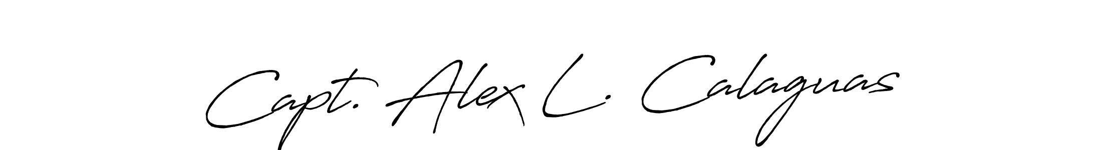 Also You can easily find your signature by using the search form. We will create Capt. Alex L. Calaguas name handwritten signature images for you free of cost using Antro_Vectra_Bolder sign style. Capt. Alex L. Calaguas signature style 7 images and pictures png