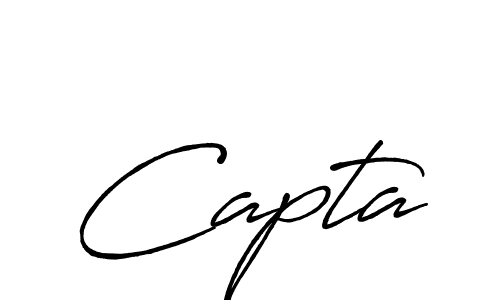 if you are searching for the best signature style for your name Capta. so please give up your signature search. here we have designed multiple signature styles  using Antro_Vectra_Bolder. Capta signature style 7 images and pictures png