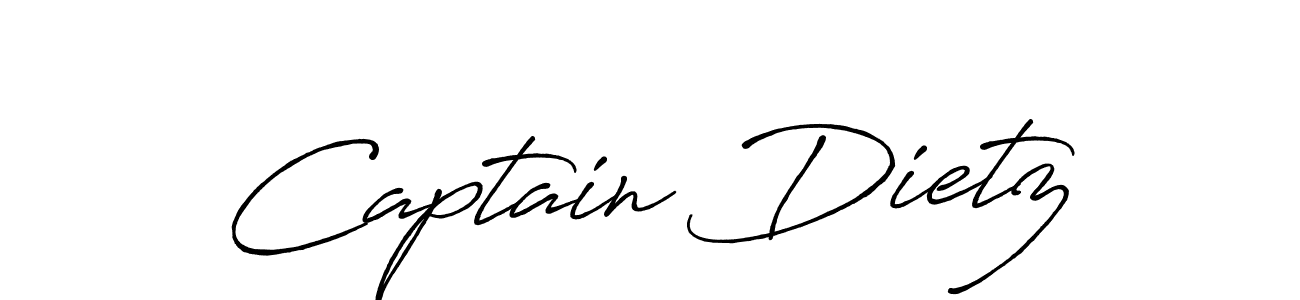 Also You can easily find your signature by using the search form. We will create Captain Dietz name handwritten signature images for you free of cost using Antro_Vectra_Bolder sign style. Captain Dietz signature style 7 images and pictures png