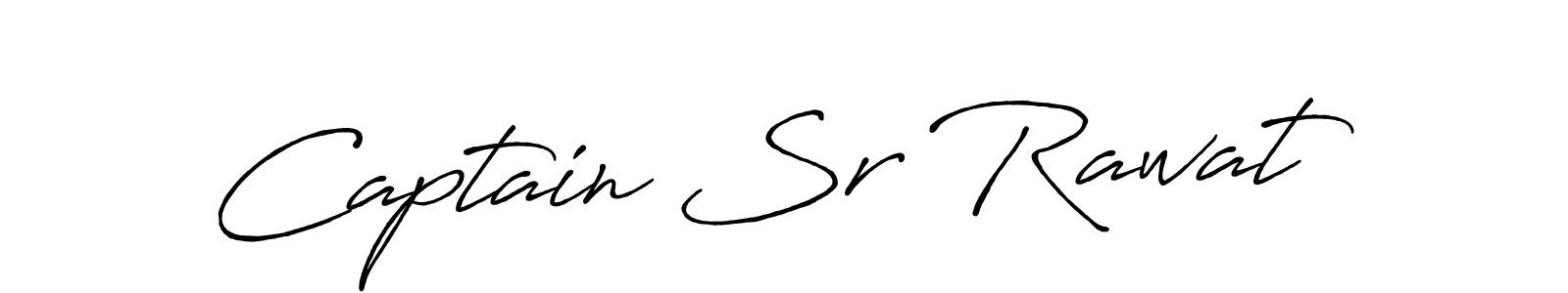Make a beautiful signature design for name Captain Sr Rawat. Use this online signature maker to create a handwritten signature for free. Captain Sr Rawat signature style 7 images and pictures png