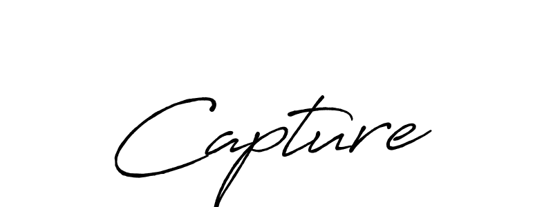 Capture  stylish signature style. Best Handwritten Sign (Antro_Vectra_Bolder) for my name. Handwritten Signature Collection Ideas for my name Capture . Capture  signature style 7 images and pictures png