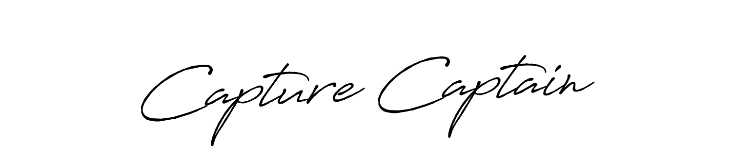 Capture Captain stylish signature style. Best Handwritten Sign (Antro_Vectra_Bolder) for my name. Handwritten Signature Collection Ideas for my name Capture Captain. Capture Captain signature style 7 images and pictures png