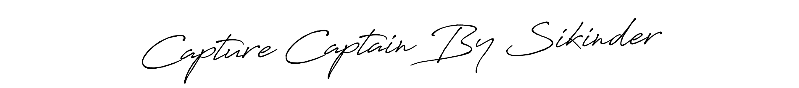 How to make Capture Captain By Sikinder name signature. Use Antro_Vectra_Bolder style for creating short signs online. This is the latest handwritten sign. Capture Captain By Sikinder signature style 7 images and pictures png