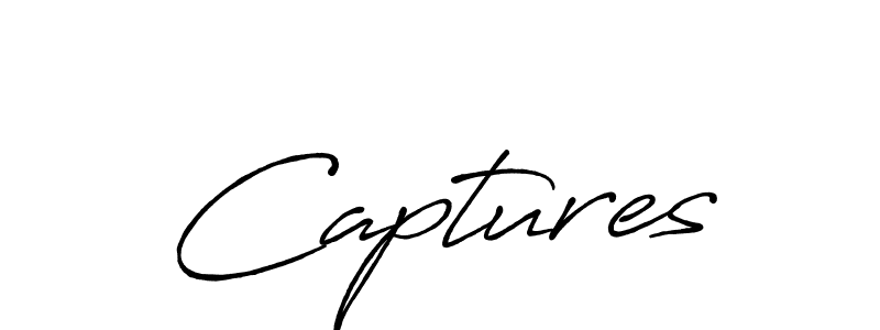 Similarly Antro_Vectra_Bolder is the best handwritten signature design. Signature creator online .You can use it as an online autograph creator for name Captures. Captures signature style 7 images and pictures png