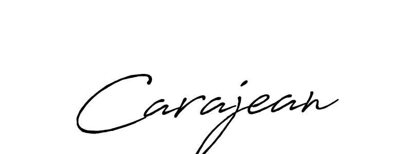 How to make Carajean signature? Antro_Vectra_Bolder is a professional autograph style. Create handwritten signature for Carajean name. Carajean signature style 7 images and pictures png