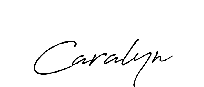 How to make Caralyn name signature. Use Antro_Vectra_Bolder style for creating short signs online. This is the latest handwritten sign. Caralyn signature style 7 images and pictures png