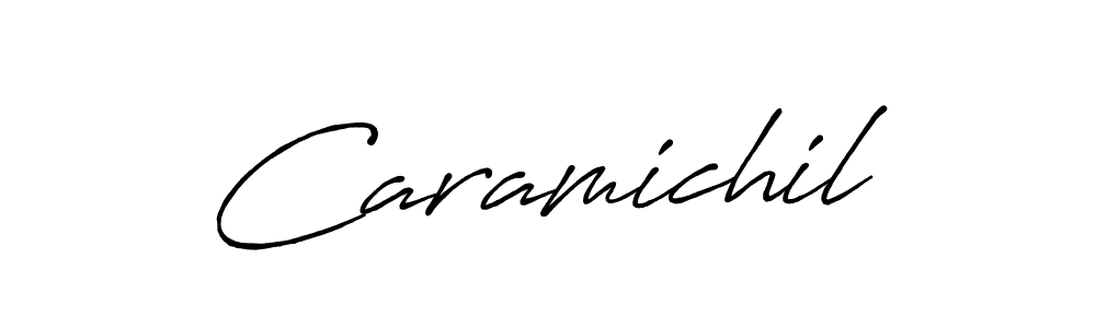 The best way (Antro_Vectra_Bolder) to make a short signature is to pick only two or three words in your name. The name Caramichil include a total of six letters. For converting this name. Caramichil signature style 7 images and pictures png