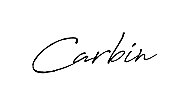 Use a signature maker to create a handwritten signature online. With this signature software, you can design (Antro_Vectra_Bolder) your own signature for name Carbin. Carbin signature style 7 images and pictures png