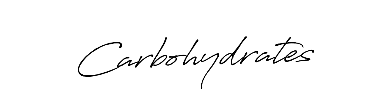 Carbohydrates stylish signature style. Best Handwritten Sign (Antro_Vectra_Bolder) for my name. Handwritten Signature Collection Ideas for my name Carbohydrates. Carbohydrates signature style 7 images and pictures png