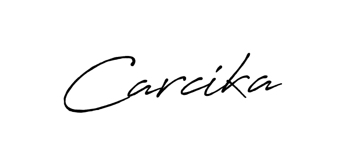 You can use this online signature creator to create a handwritten signature for the name Carcika. This is the best online autograph maker. Carcika signature style 7 images and pictures png