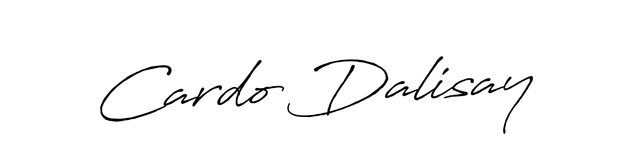 Similarly Antro_Vectra_Bolder is the best handwritten signature design. Signature creator online .You can use it as an online autograph creator for name Cardo Dalisay. Cardo Dalisay signature style 7 images and pictures png