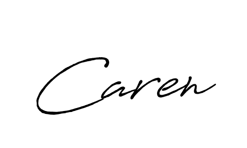 You should practise on your own different ways (Antro_Vectra_Bolder) to write your name (Caren) in signature. don't let someone else do it for you. Caren signature style 7 images and pictures png
