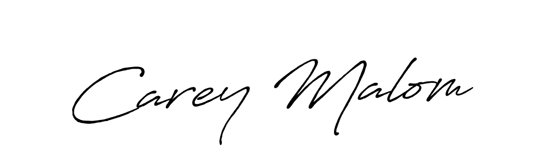 The best way (Antro_Vectra_Bolder) to make a short signature is to pick only two or three words in your name. The name Carey Malom include a total of six letters. For converting this name. Carey Malom signature style 7 images and pictures png