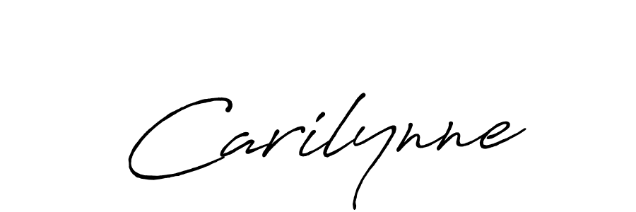 How to make Carilynne name signature. Use Antro_Vectra_Bolder style for creating short signs online. This is the latest handwritten sign. Carilynne signature style 7 images and pictures png