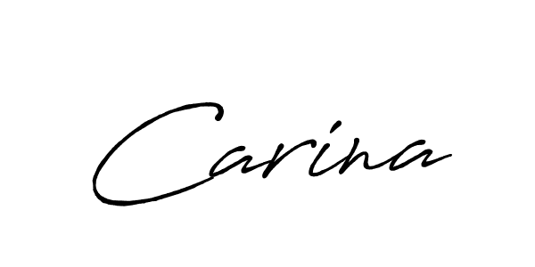 How to make Carina name signature. Use Antro_Vectra_Bolder style for creating short signs online. This is the latest handwritten sign. Carina signature style 7 images and pictures png