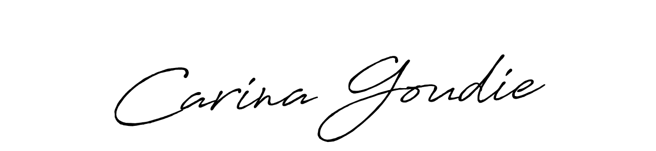 You should practise on your own different ways (Antro_Vectra_Bolder) to write your name (Carina Goudie) in signature. don't let someone else do it for you. Carina Goudie signature style 7 images and pictures png