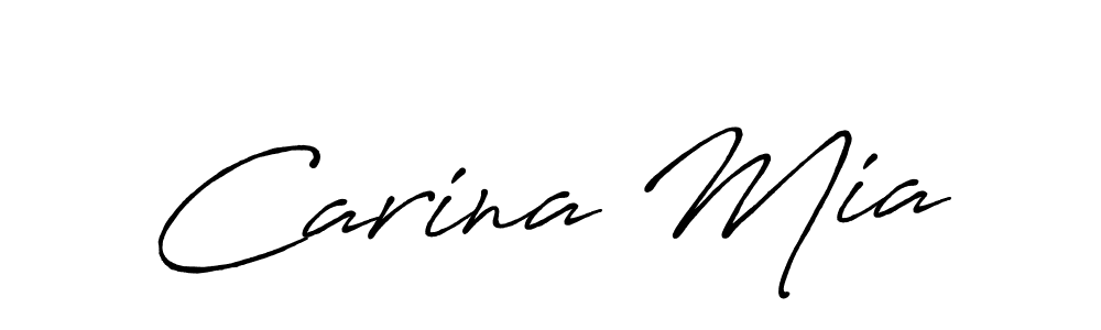 How to make Carina Mia signature? Antro_Vectra_Bolder is a professional autograph style. Create handwritten signature for Carina Mia name. Carina Mia signature style 7 images and pictures png