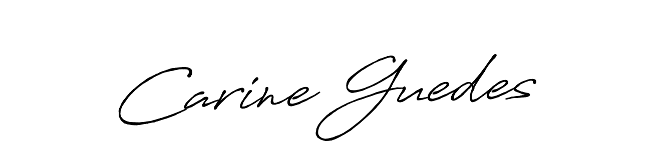 Carine Guedes stylish signature style. Best Handwritten Sign (Antro_Vectra_Bolder) for my name. Handwritten Signature Collection Ideas for my name Carine Guedes. Carine Guedes signature style 7 images and pictures png