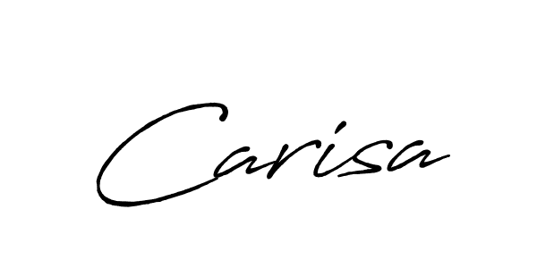 Use a signature maker to create a handwritten signature online. With this signature software, you can design (Antro_Vectra_Bolder) your own signature for name Carisa. Carisa signature style 7 images and pictures png