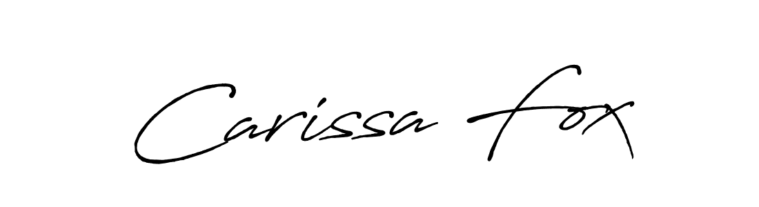 Here are the top 10 professional signature styles for the name Carissa Fox. These are the best autograph styles you can use for your name. Carissa Fox signature style 7 images and pictures png
