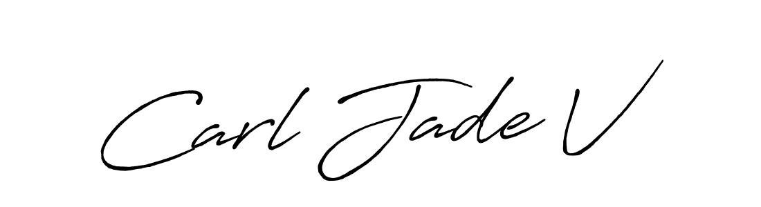 Similarly Antro_Vectra_Bolder is the best handwritten signature design. Signature creator online .You can use it as an online autograph creator for name Carl Jade V. Carl Jade V signature style 7 images and pictures png