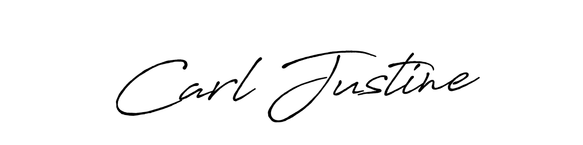 Make a beautiful signature design for name Carl Justine. With this signature (Antro_Vectra_Bolder) style, you can create a handwritten signature for free. Carl Justine signature style 7 images and pictures png