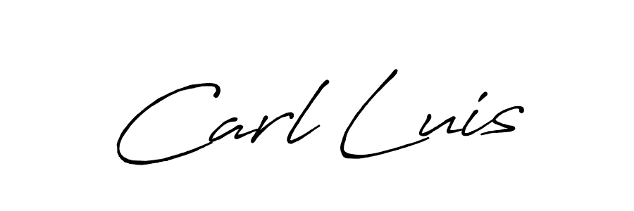 How to make Carl Luis name signature. Use Antro_Vectra_Bolder style for creating short signs online. This is the latest handwritten sign. Carl Luis signature style 7 images and pictures png