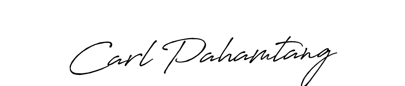 Carl Pahamtang stylish signature style. Best Handwritten Sign (Antro_Vectra_Bolder) for my name. Handwritten Signature Collection Ideas for my name Carl Pahamtang. Carl Pahamtang signature style 7 images and pictures png