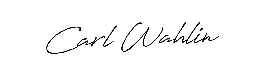 It looks lik you need a new signature style for name Carl Wahlin. Design unique handwritten (Antro_Vectra_Bolder) signature with our free signature maker in just a few clicks. Carl Wahlin signature style 7 images and pictures png