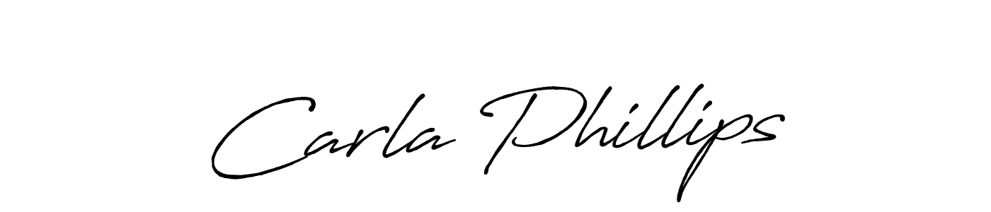 Create a beautiful signature design for name Carla Phillips. With this signature (Antro_Vectra_Bolder) fonts, you can make a handwritten signature for free. Carla Phillips signature style 7 images and pictures png