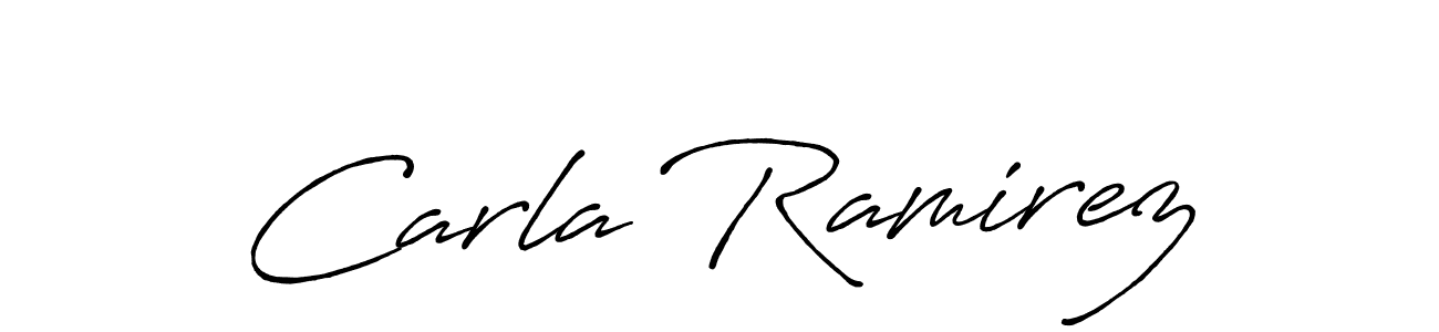 Carla Ramirez stylish signature style. Best Handwritten Sign (Antro_Vectra_Bolder) for my name. Handwritten Signature Collection Ideas for my name Carla Ramirez. Carla Ramirez signature style 7 images and pictures png