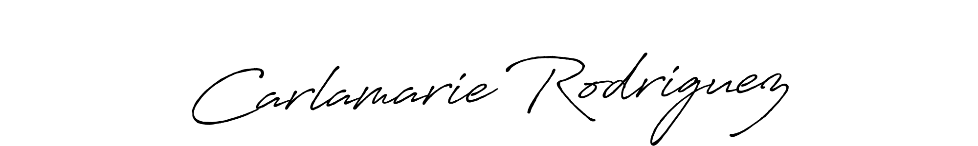 Make a beautiful signature design for name Carlamarie Rodriguez. With this signature (Antro_Vectra_Bolder) style, you can create a handwritten signature for free. Carlamarie Rodriguez signature style 7 images and pictures png