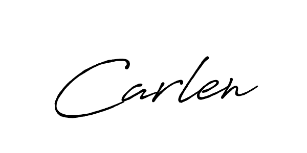 Create a beautiful signature design for name Carlen. With this signature (Antro_Vectra_Bolder) fonts, you can make a handwritten signature for free. Carlen signature style 7 images and pictures png