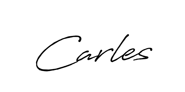 Also we have Carles name is the best signature style. Create professional handwritten signature collection using Antro_Vectra_Bolder autograph style. Carles signature style 7 images and pictures png