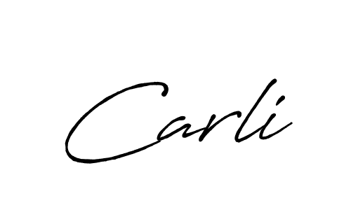 You should practise on your own different ways (Antro_Vectra_Bolder) to write your name (Carli) in signature. don't let someone else do it for you. Carli signature style 7 images and pictures png
