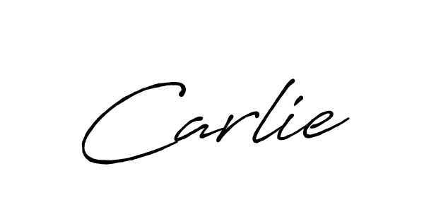 Carlie stylish signature style. Best Handwritten Sign (Antro_Vectra_Bolder) for my name. Handwritten Signature Collection Ideas for my name Carlie. Carlie signature style 7 images and pictures png