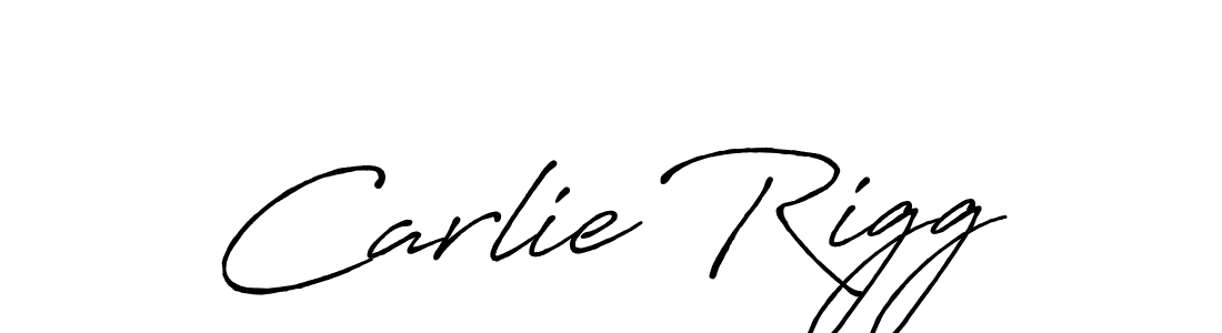 Use a signature maker to create a handwritten signature online. With this signature software, you can design (Antro_Vectra_Bolder) your own signature for name Carlie Rigg. Carlie Rigg signature style 7 images and pictures png