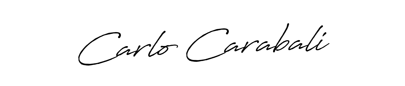 Create a beautiful signature design for name Carlo Carabali. With this signature (Antro_Vectra_Bolder) fonts, you can make a handwritten signature for free. Carlo Carabali signature style 7 images and pictures png