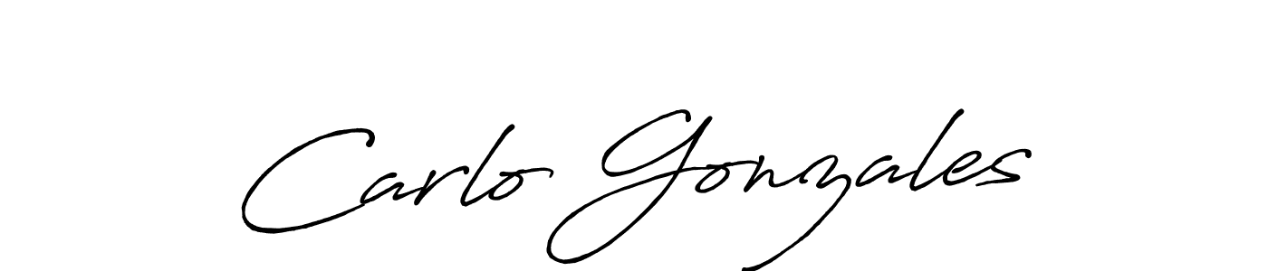 Use a signature maker to create a handwritten signature online. With this signature software, you can design (Antro_Vectra_Bolder) your own signature for name Carlo Gonzales. Carlo Gonzales signature style 7 images and pictures png