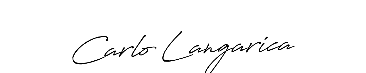 Carlo Langarica stylish signature style. Best Handwritten Sign (Antro_Vectra_Bolder) for my name. Handwritten Signature Collection Ideas for my name Carlo Langarica. Carlo Langarica signature style 7 images and pictures png