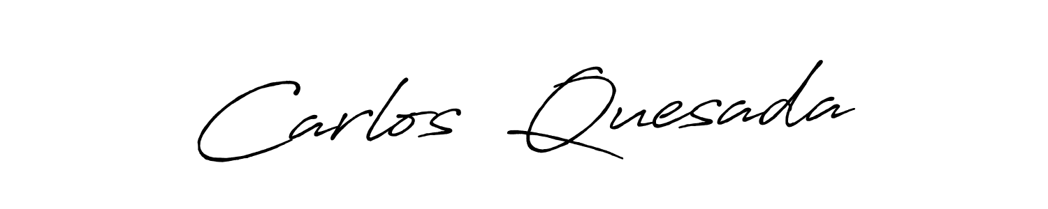 It looks lik you need a new signature style for name Carlos  Quesada. Design unique handwritten (Antro_Vectra_Bolder) signature with our free signature maker in just a few clicks. Carlos  Quesada signature style 7 images and pictures png