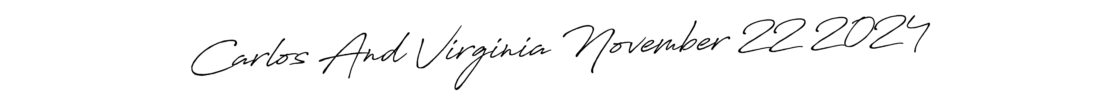 It looks lik you need a new signature style for name Carlos And Virginia November 22 2024. Design unique handwritten (Antro_Vectra_Bolder) signature with our free signature maker in just a few clicks. Carlos And Virginia November 22 2024 signature style 7 images and pictures png